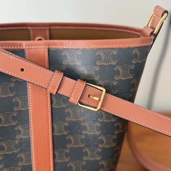 Celine Small Triomphe Bucket Bag - Picture 5 of 6
